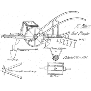 Henry Blair's patent of a seed planter