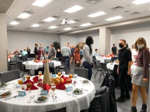 EPP students, staff, faculty, and family socialize during the Winter Banquet 2021