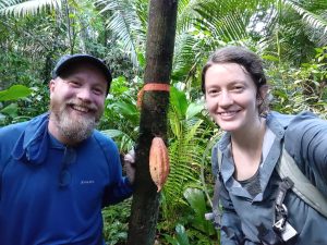 Dr. DeWayane Shoemaker and Holly Brabazon in Belize